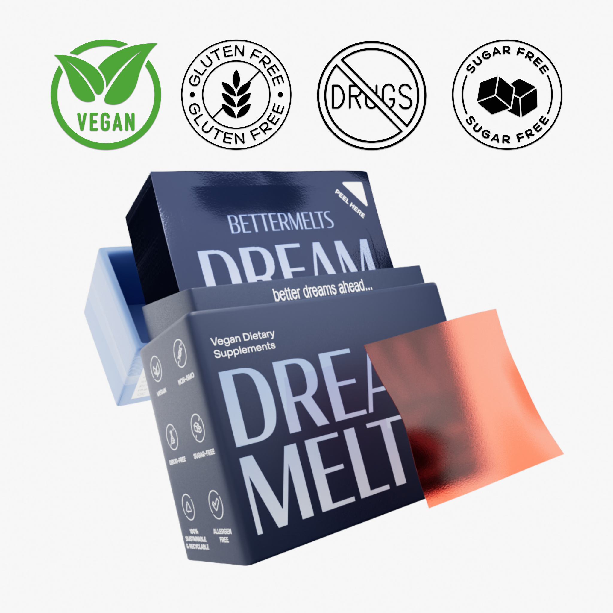 Dream Melts | Rapid Sleep Support, Fall Asleep Fast, No Grogginess