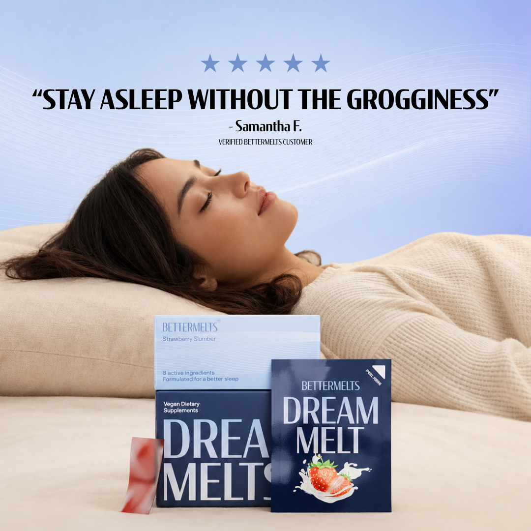 Dream Melts | Rapid Sleep Support, Fall Asleep Fast, No Grogginess