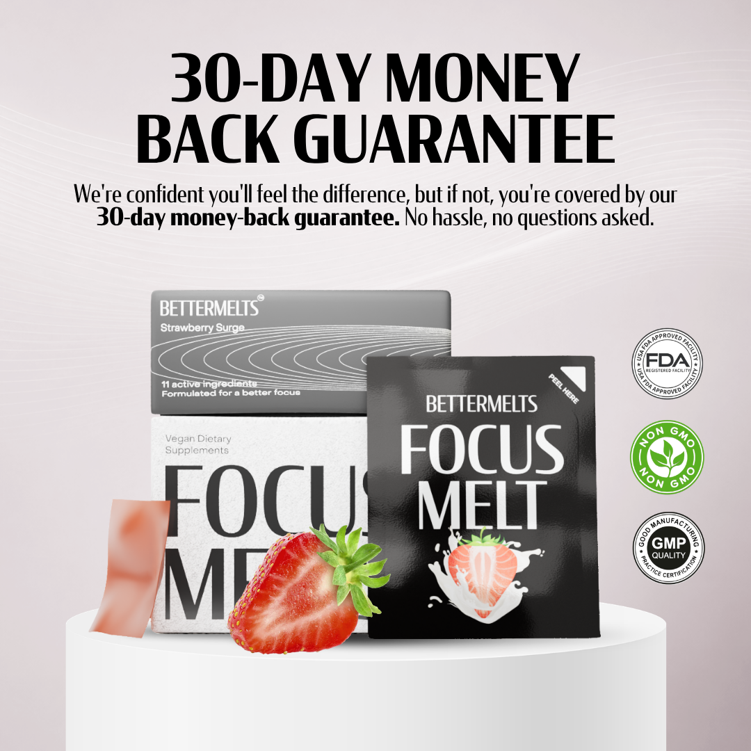 Focus Melts | Fast-Acting Nootropics for Near-Instant Clarity & Calm