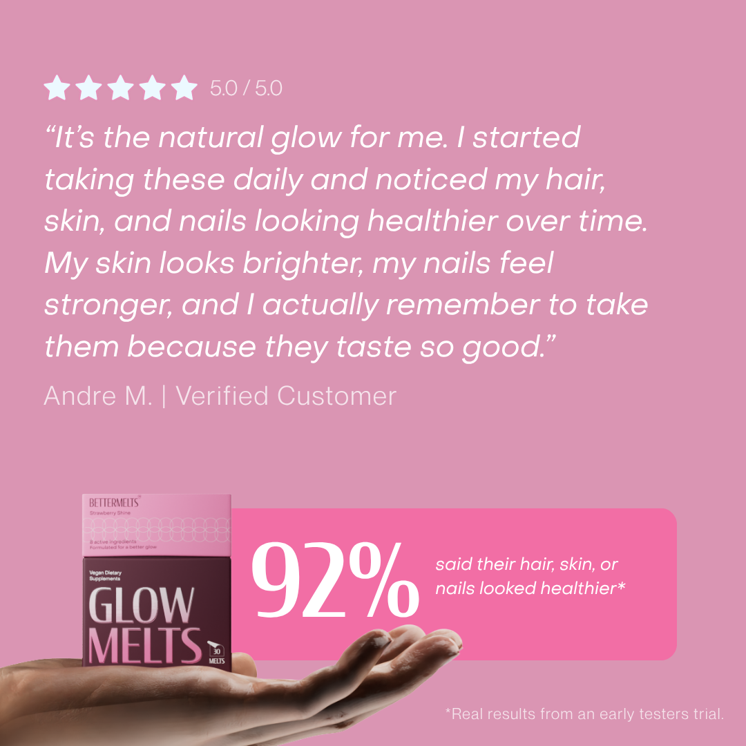 Glow Melts | Beauty Vitamins for Healthier Hair, Skin & Nails