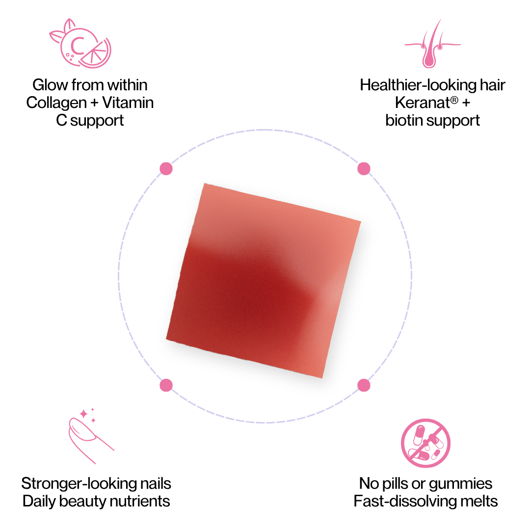 Glow Melts | Beauty Vitamins for Healthier Hair, Skin & Nails
