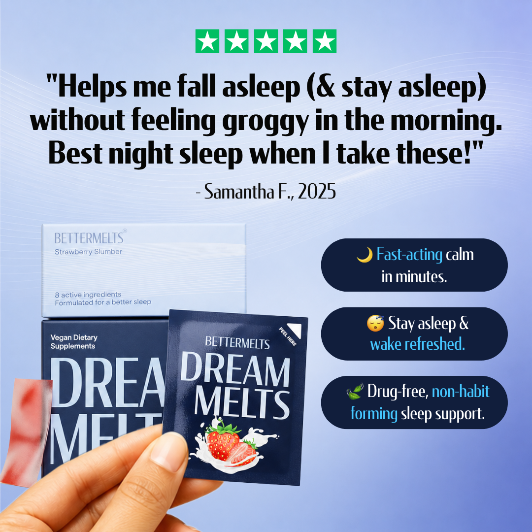 Dream Melts | Rapid Sleep Support, Fall Asleep Fast, No Grogginess